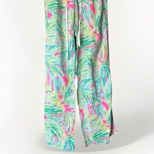 Lilly Pulitzer Tropical Storm Linen Beach Pants Size XS